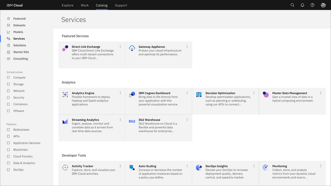 Product catalog example